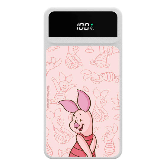 Carregador Portátil Turbo 10000mah - Turma do Pooh - Leitão Elegant Pattern
