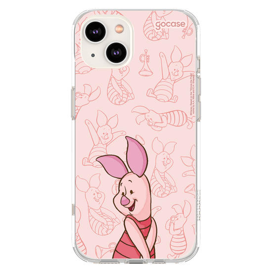 Capinha para celular Ursinho Pooh - Leitão Elegant Pattern