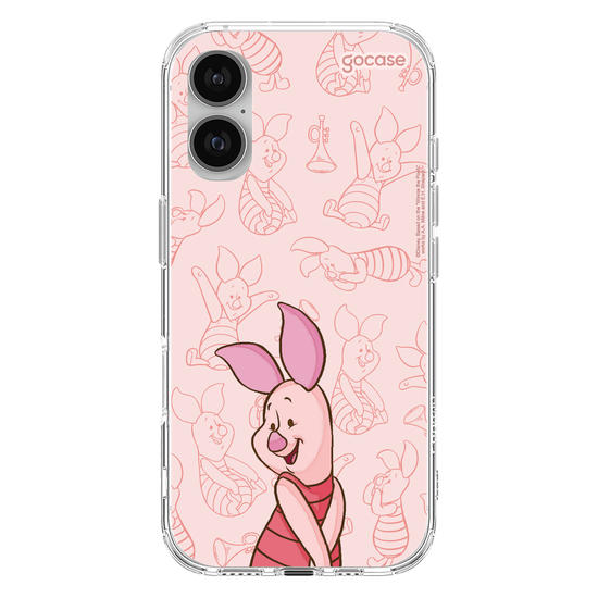 Capinha para celular Ursinho Pooh - Leitão Elegant Pattern