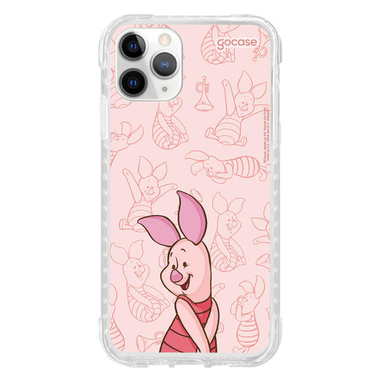 Capinha para celular Ursinho Pooh - Leitão Elegant Pattern