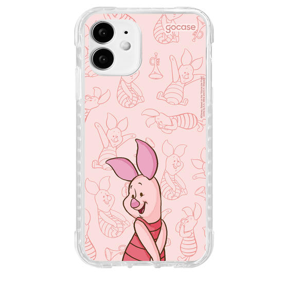 Capinha para celular Ursinho Pooh - Leitão Elegant Pattern