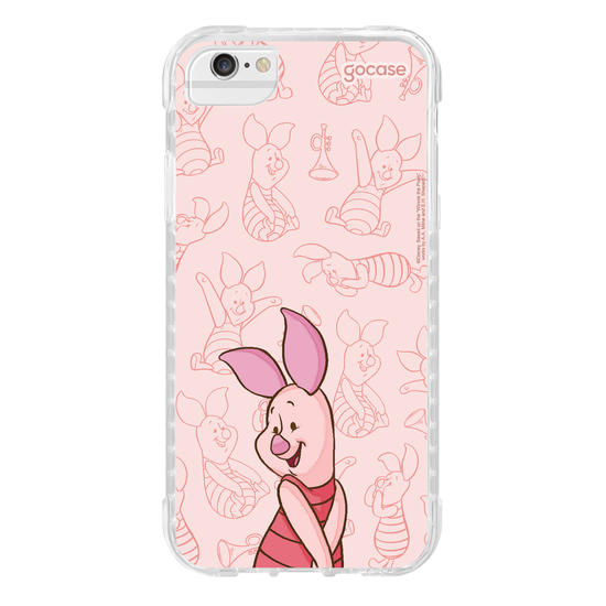 Capinha para celular Ursinho Pooh - Leitão Elegant Pattern
