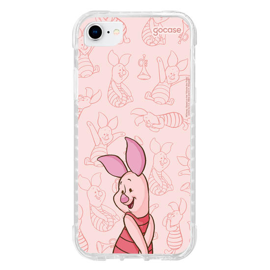 Capinha para celular Ursinho Pooh - Leitão Elegant Pattern