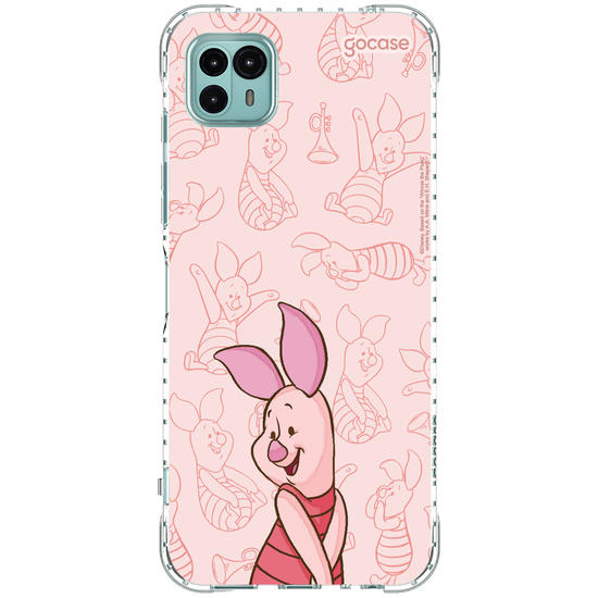 Capinha para celular Ursinho Pooh - Leitão Elegant Pattern