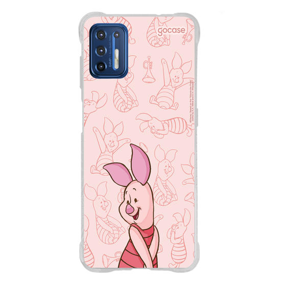 Capinha para celular Ursinho Pooh - Leitão Elegant Pattern