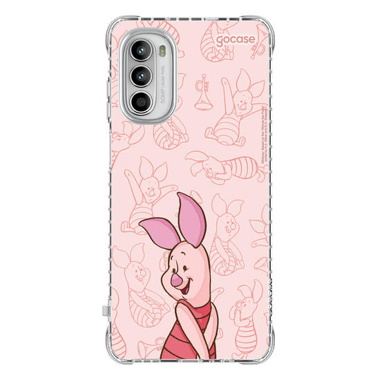 Capinha para celular Ursinho Pooh - Leitão Elegant Pattern