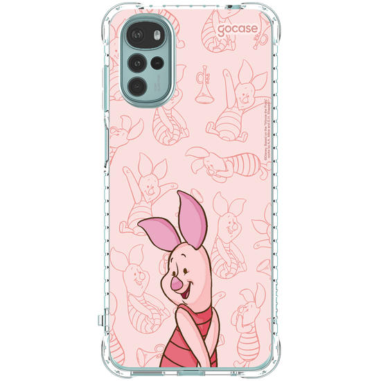 Capinha para celular Ursinho Pooh - Leitão Elegant Pattern