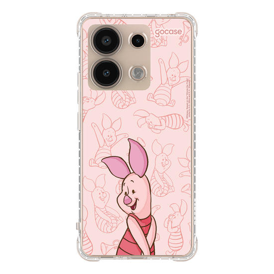 Capinha para celular Ursinho Pooh - Leitão Elegant Pattern