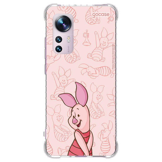 Capinha para celular Ursinho Pooh - Leitão Elegant Pattern