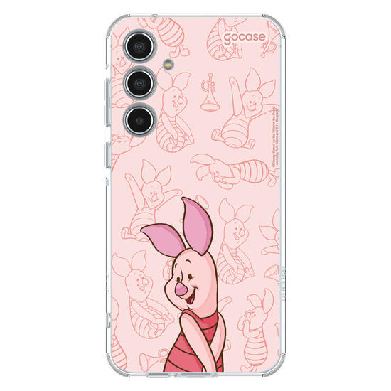 Capinha para celular Ursinho Pooh - Leitão Elegant Pattern