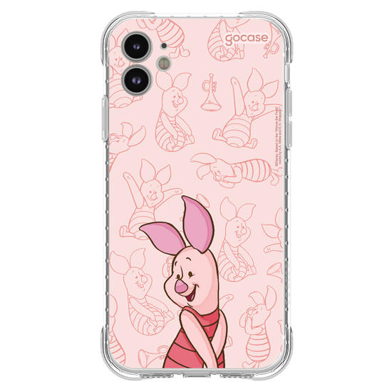 Capinha para celular Ursinho Pooh - Leitão Elegant Pattern