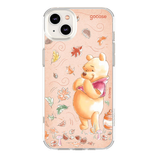 Capinha para celular Ursinho Pooh - Folhas de Outono
