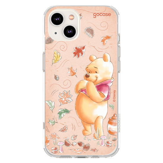Capinha para celular Ursinho Pooh - Folhas de Outono