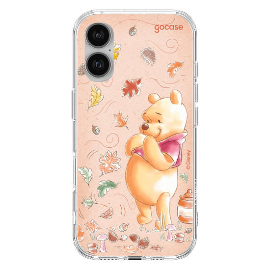 Capinha para celular Ursinho Pooh - Folhas de Outono