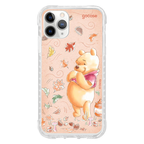 Capinha para celular Ursinho Pooh - Folhas de Outono