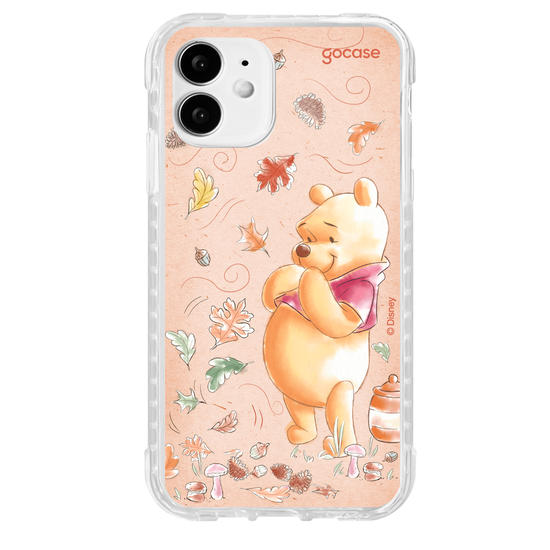 Capinha para celular Ursinho Pooh - Folhas de Outono