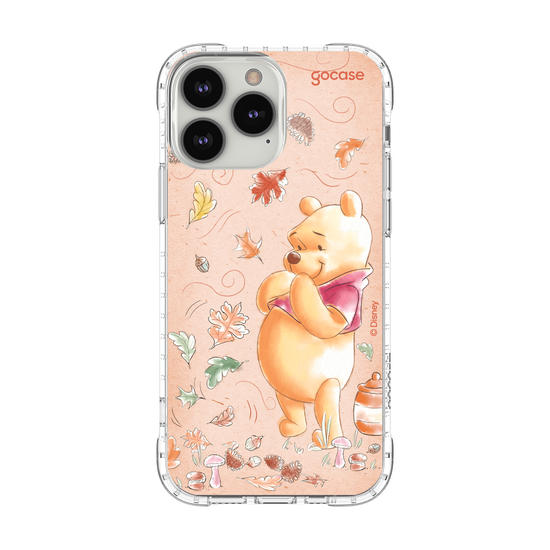Capinha para celular Ursinho Pooh - Folhas de Outono