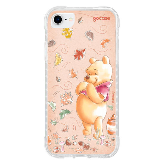 Capinha para celular Ursinho Pooh - Folhas de Outono