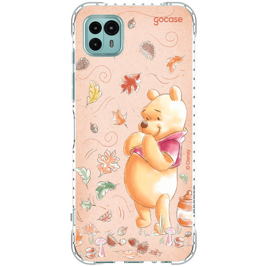 Capinha para celular Ursinho Pooh - Folhas de Outono