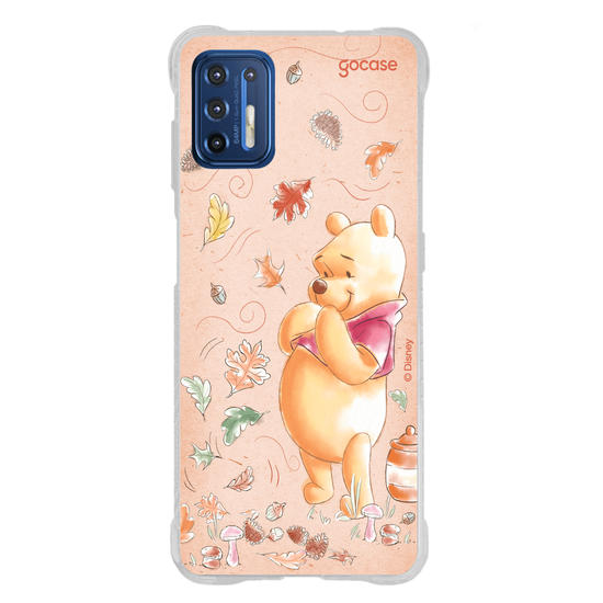 Capinha para celular Ursinho Pooh - Folhas de Outono