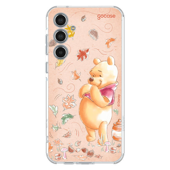 Capinha para celular Ursinho Pooh - Folhas de Outono