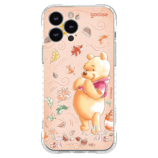 Capinha para celular Ursinho Pooh - Folhas de Outono