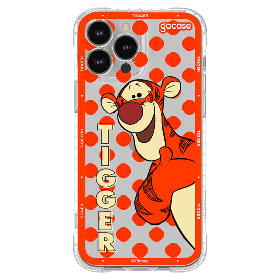 Capinha para celular Ursinho Pooh - Tigrão Esconde-Esconde