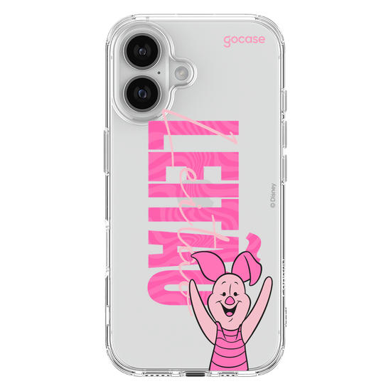 Capinha para celular Ursinho Pooh - Leitão Big Name