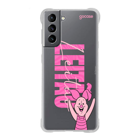 Capinha para celular Ursinho Pooh - Leitão Big Name