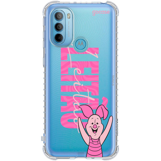 Capinha para celular Ursinho Pooh - Leitão Big Name