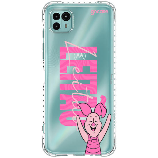 Capinha para celular Ursinho Pooh - Leitão Big Name