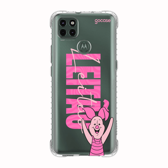 Capinha para celular Ursinho Pooh - Leitão Big Name