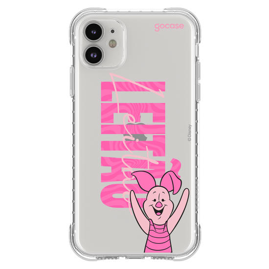 Capinha para celular Ursinho Pooh - Leitão Big Name