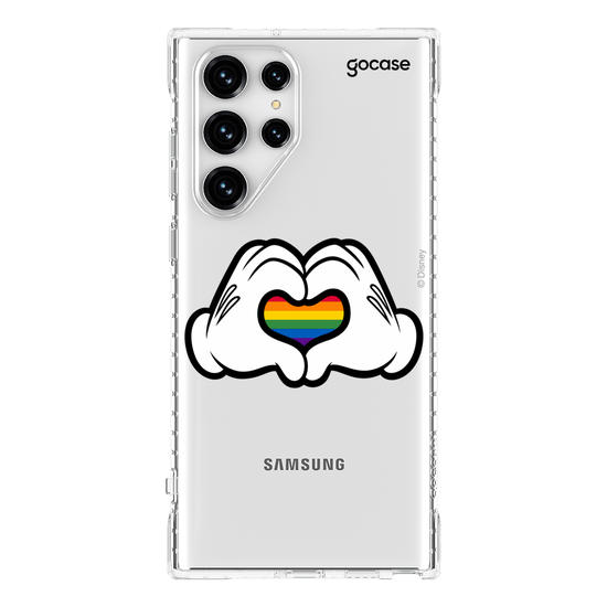 Capinha para celular Disney - Pride - Coração Colorido