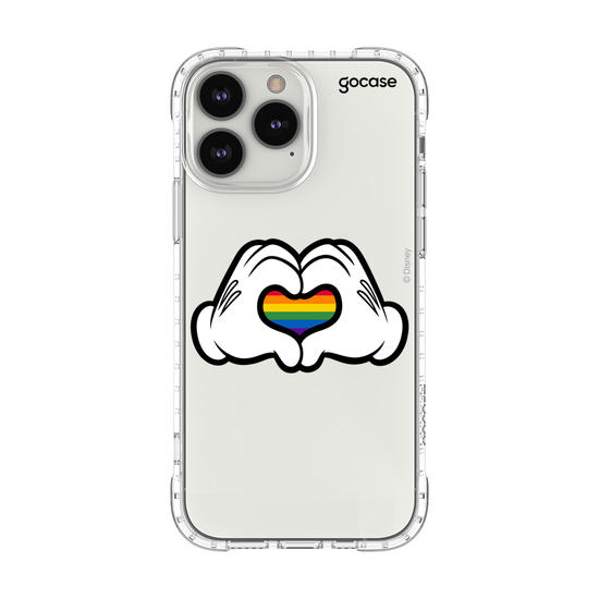 Capinha para celular Disney - Pride - Coração Colorido
