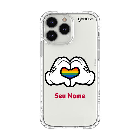 Capinha para celular Disney - Pride - Coração Colorido
