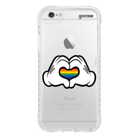 Capinha para celular Disney - Pride - Coração Colorido