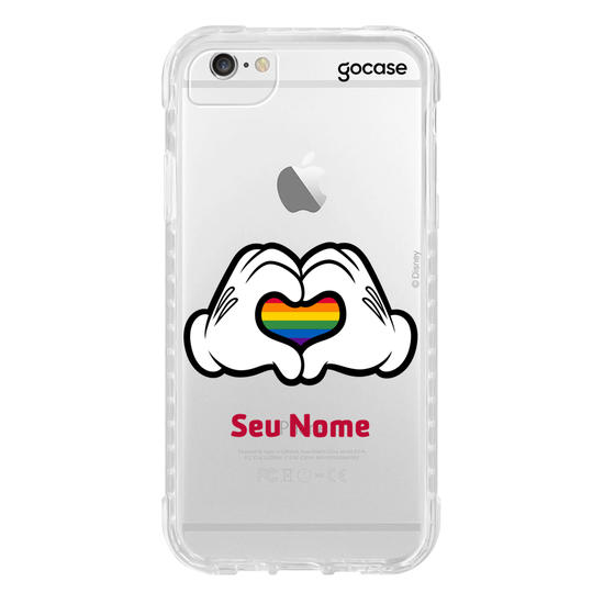 Capinha para celular Disney - Pride - Coração Colorido