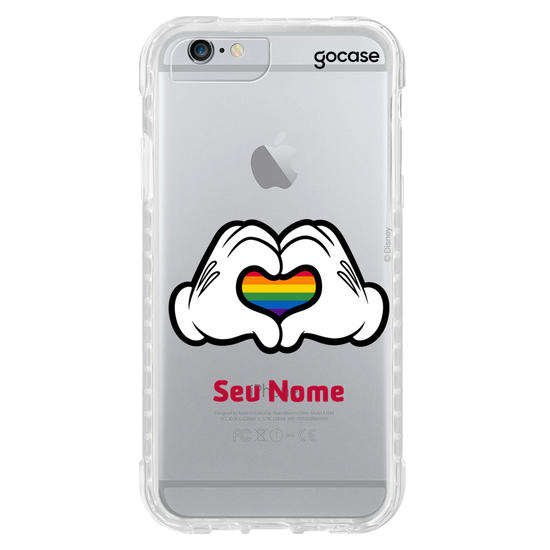 Capinha para celular Disney - Pride - Coração Colorido