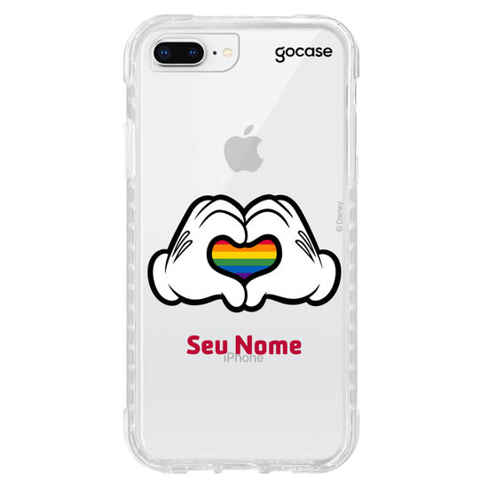 Capinha para celular Disney - Pride - Coração Colorido