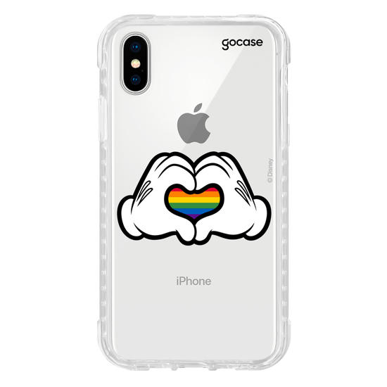 Capinha para celular Disney - Pride - Coração Colorido