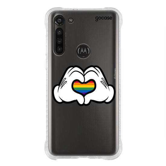 Capinha para celular Disney - Pride - Coração Colorido