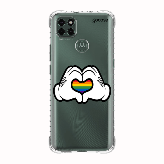 Capinha para celular Disney - Pride - Coração Colorido
