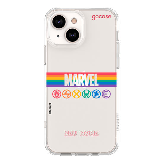 Capinha para celular Marvel Pride - Logo Rainbow