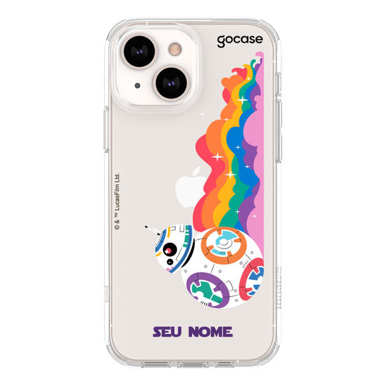 Capinha para celular Star Wars Pride - BB-8 Colorful Pride