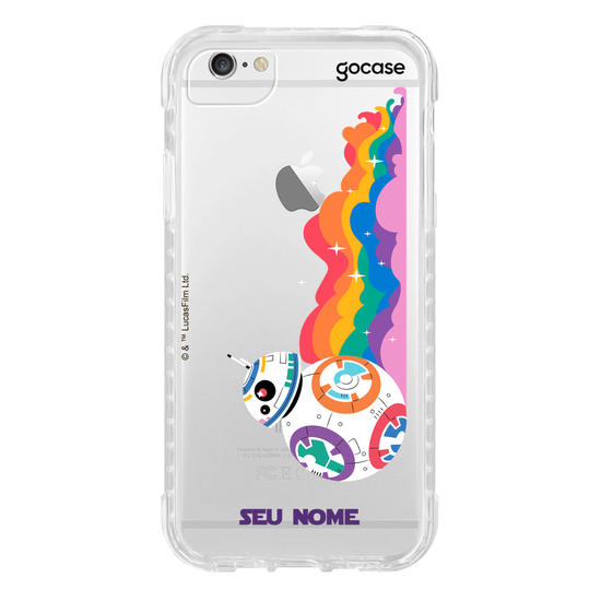 Capinha para celular Star Wars Pride - BB-8 Colorful Pride