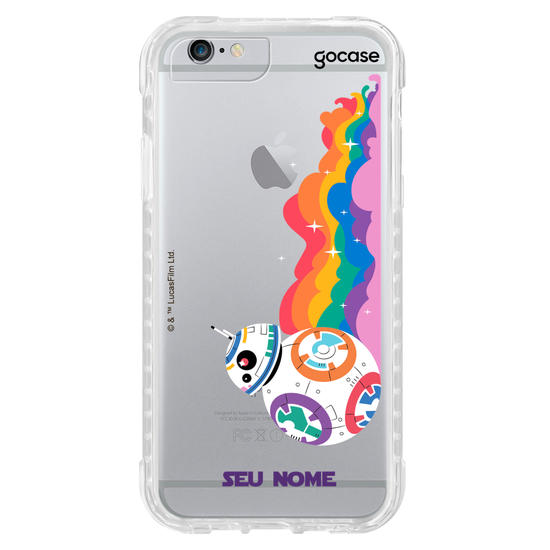 Capinha para celular Star Wars Pride - BB-8 Colorful Pride