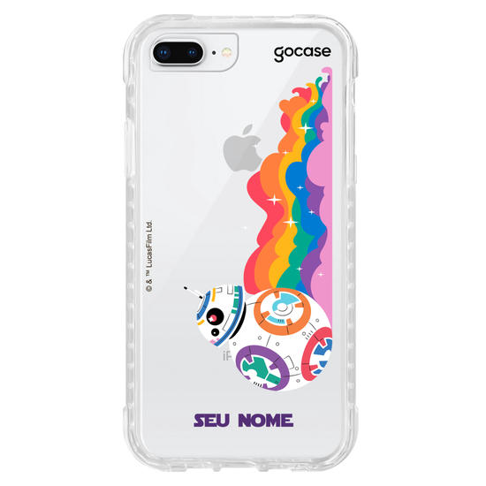 Capinha para celular Star Wars Pride - BB-8 Colorful Pride