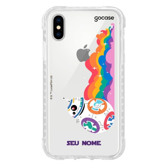 Capinha para celular Star Wars Pride - BB-8 Colorful Pride