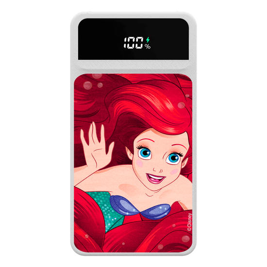 Carregador Portátil Turbo 10000mah - Disney Princesas - Ariel Hair